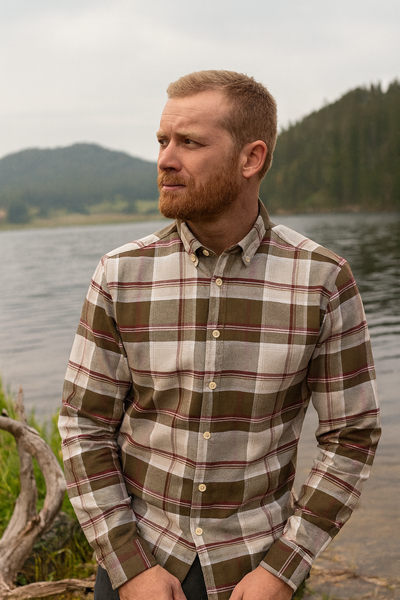 Checked brushed shirt