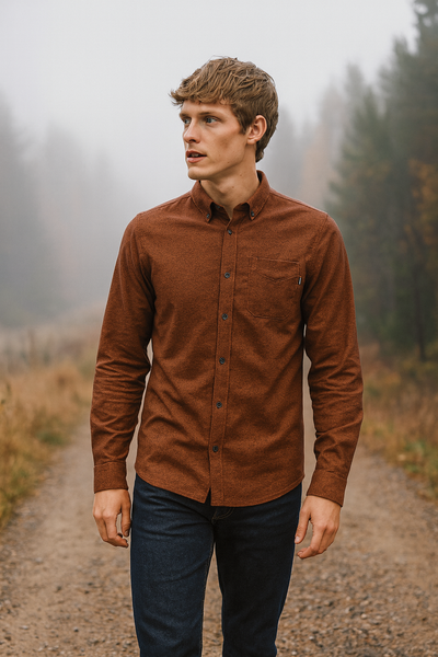 Brushed twill shirt