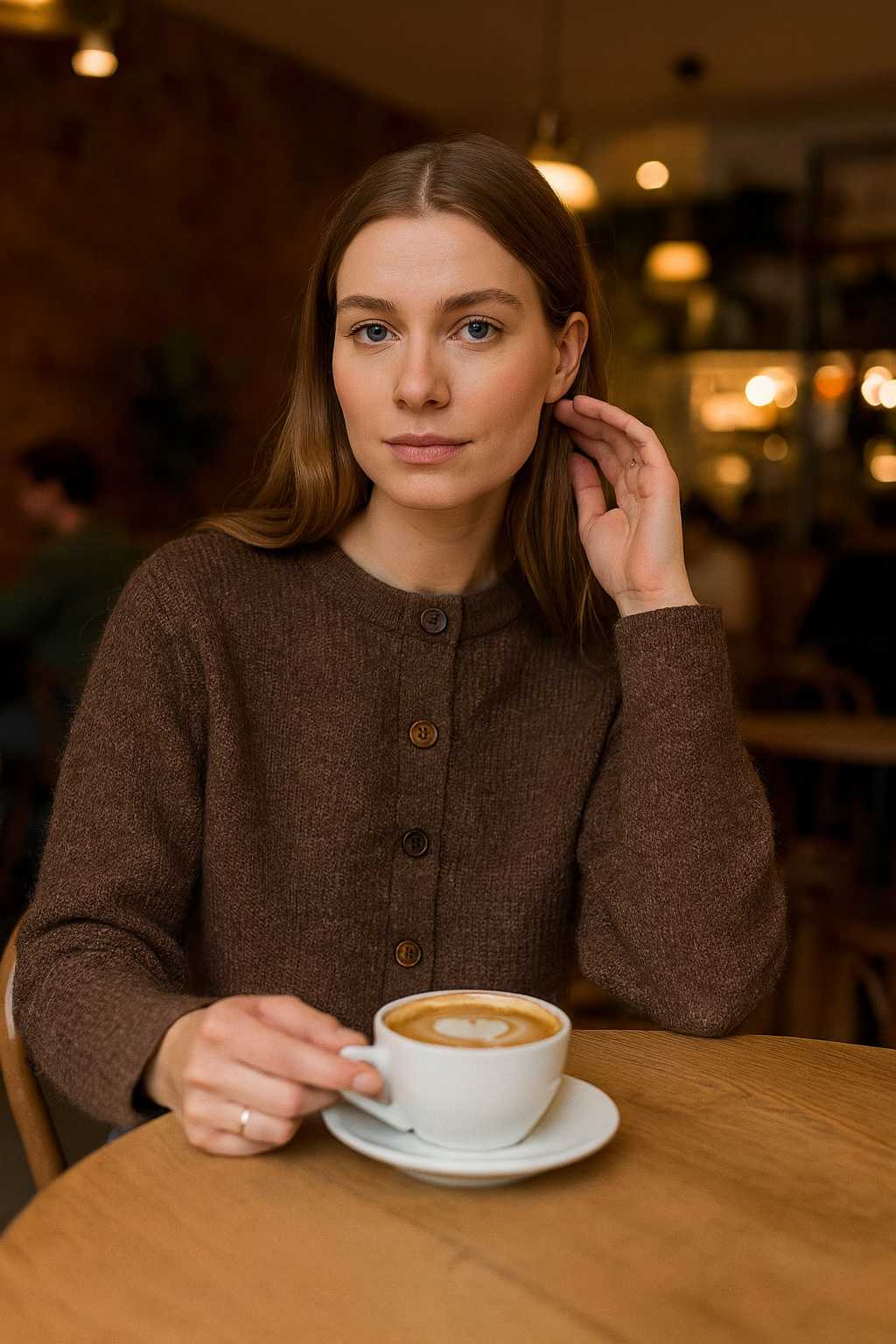 Slfsia Ras Ls Knit Cropped Cardigan