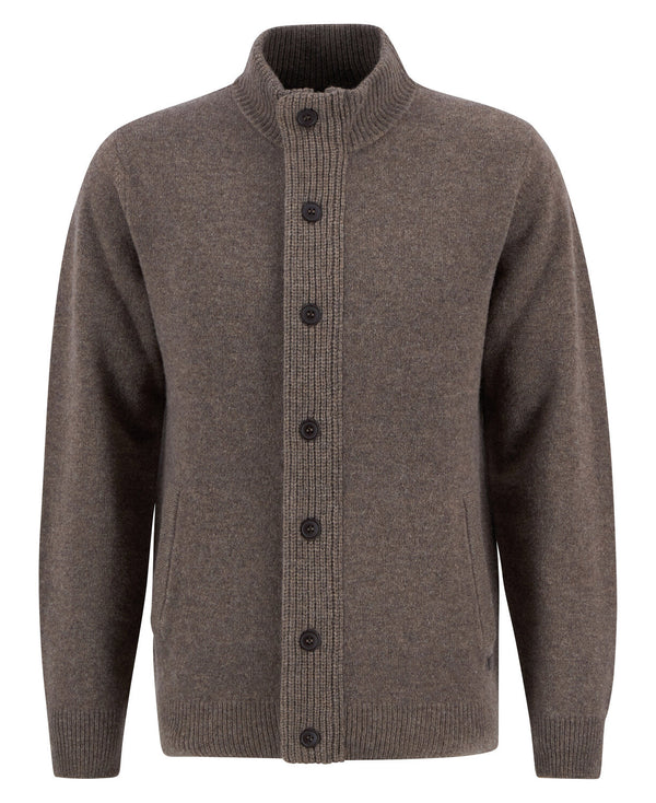 Essent Patch Zip Through Knitted Jumper
