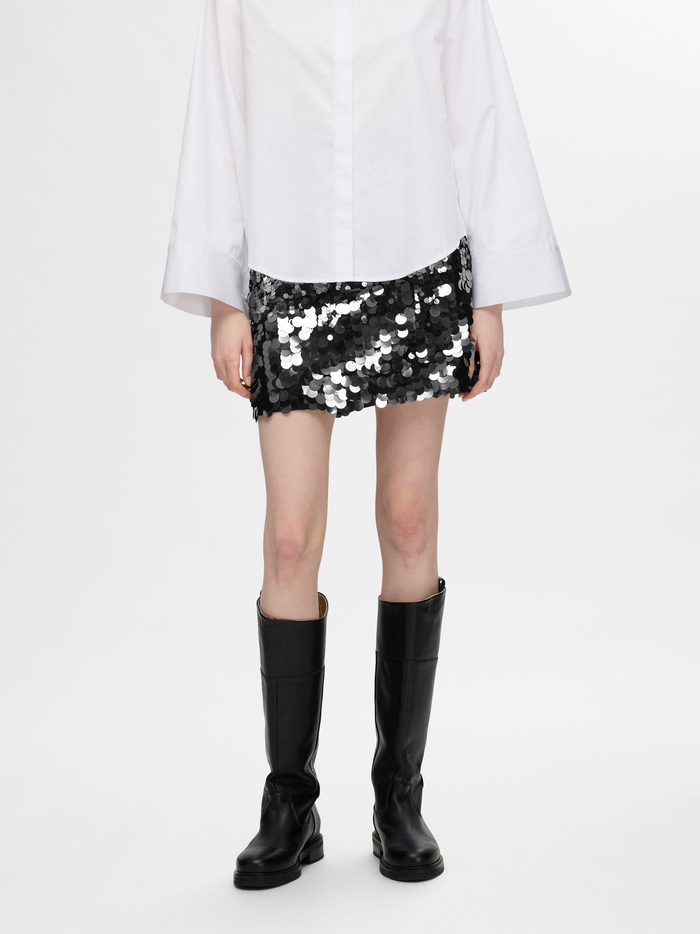 SLFTANA HW SEQUINS SKIRT