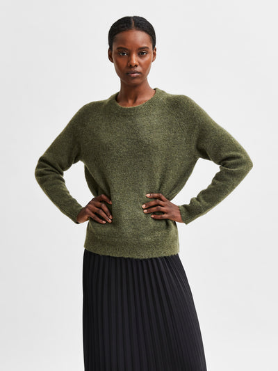 SLFLULU LS KNIT O-NECK B