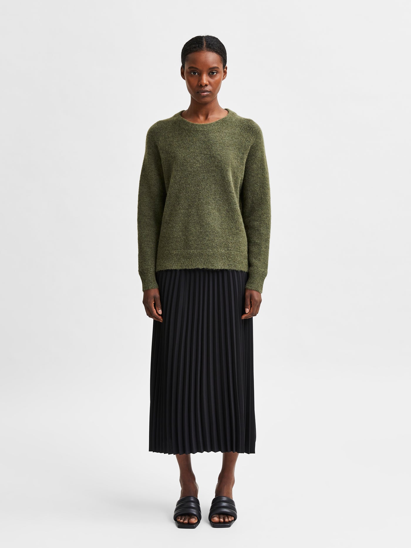 SLFLULU LS KNIT O-NECK B