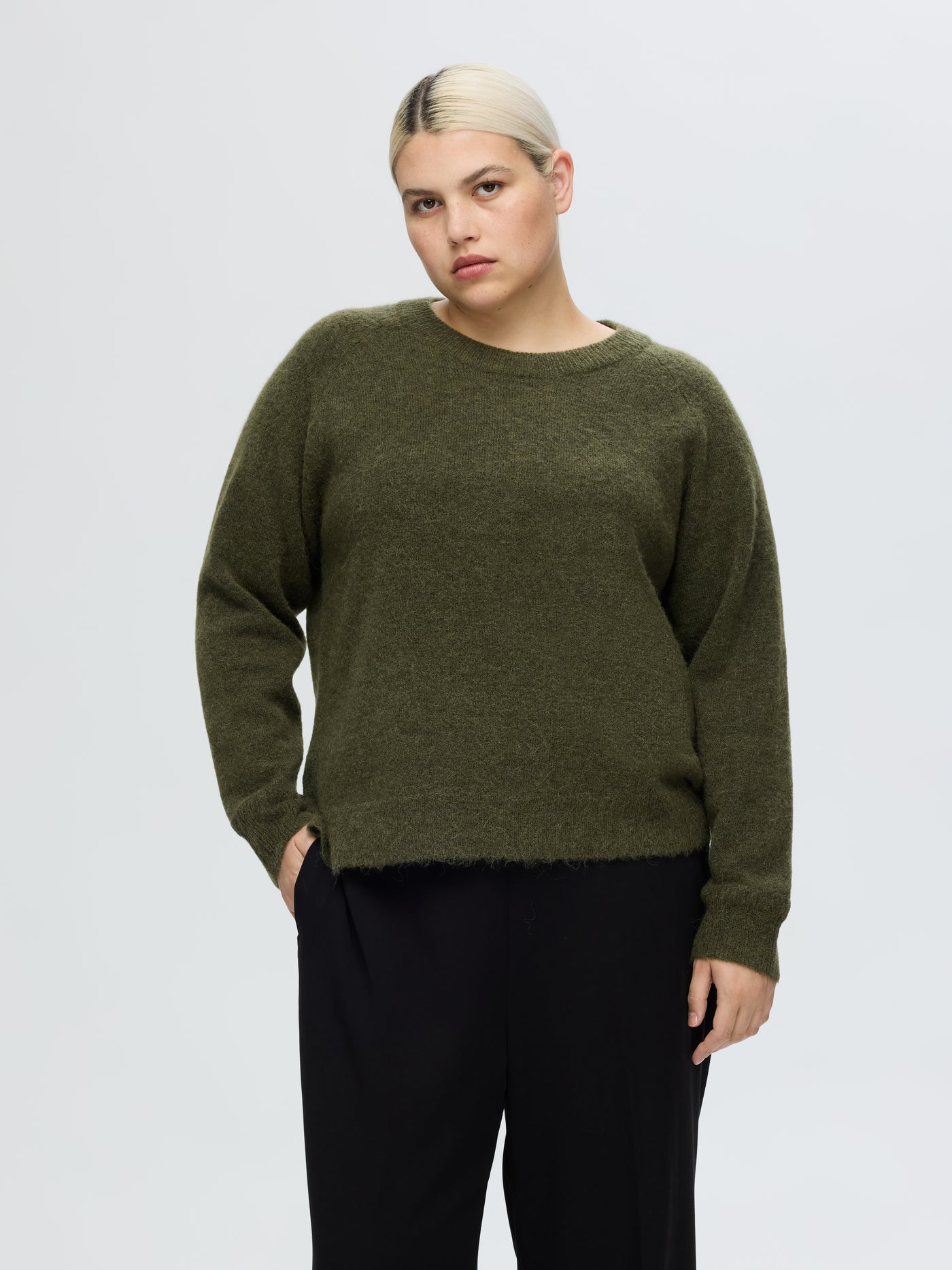 SLFLULU LS KNIT O-NECK B