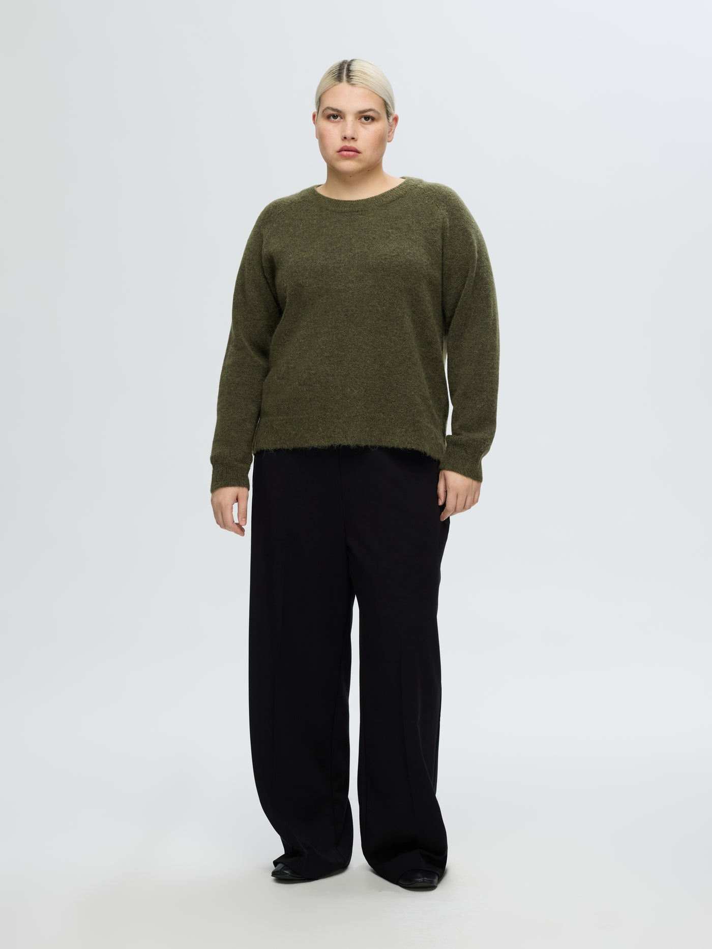 SLFLULU LS KNIT O-NECK B