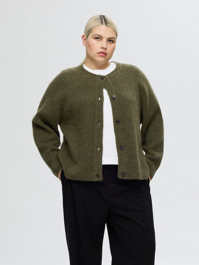 SLFLULU LS KNIT SHORT CARDIGAN