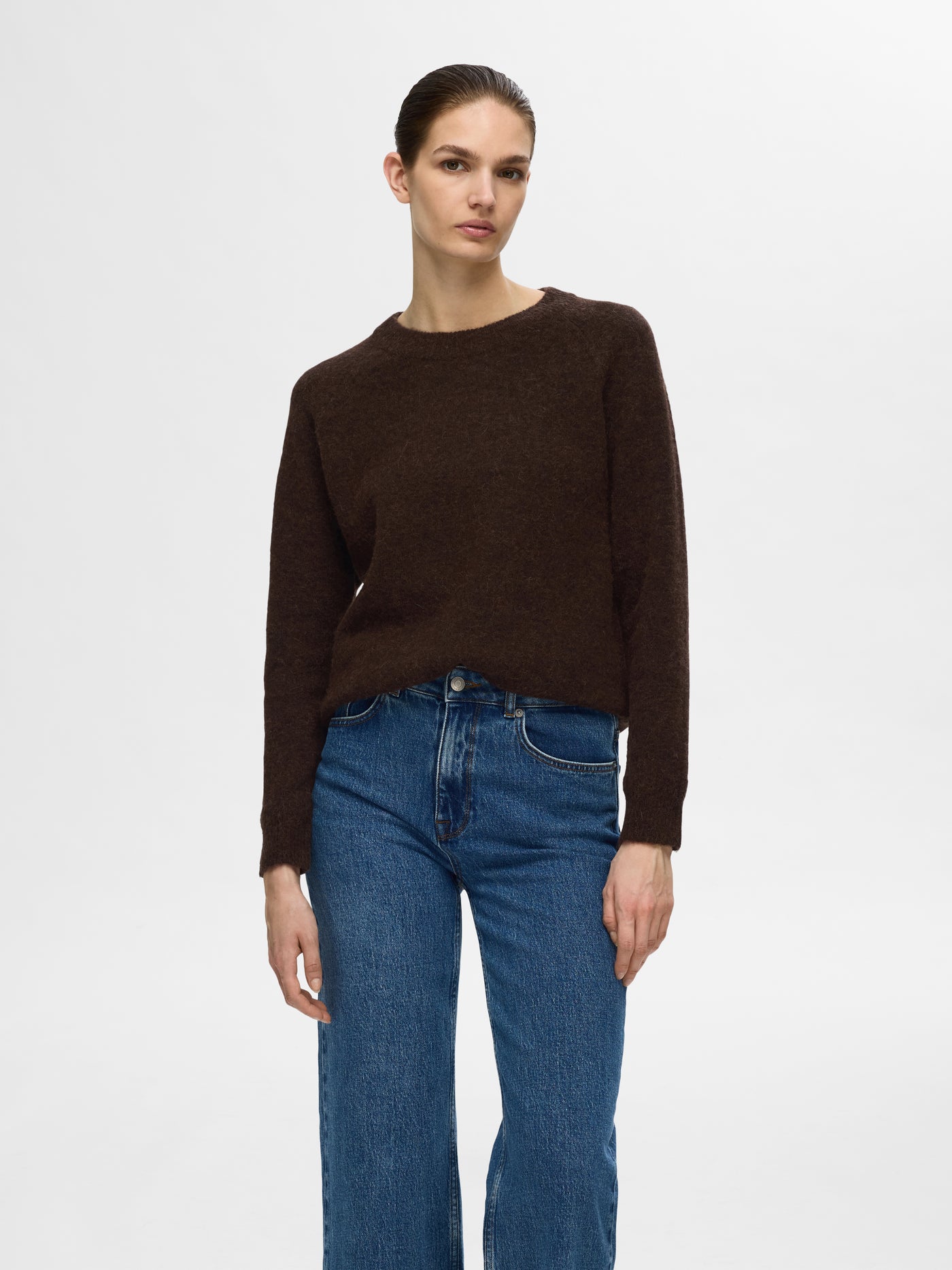 SLFLULU LS KNIT O-NECK B