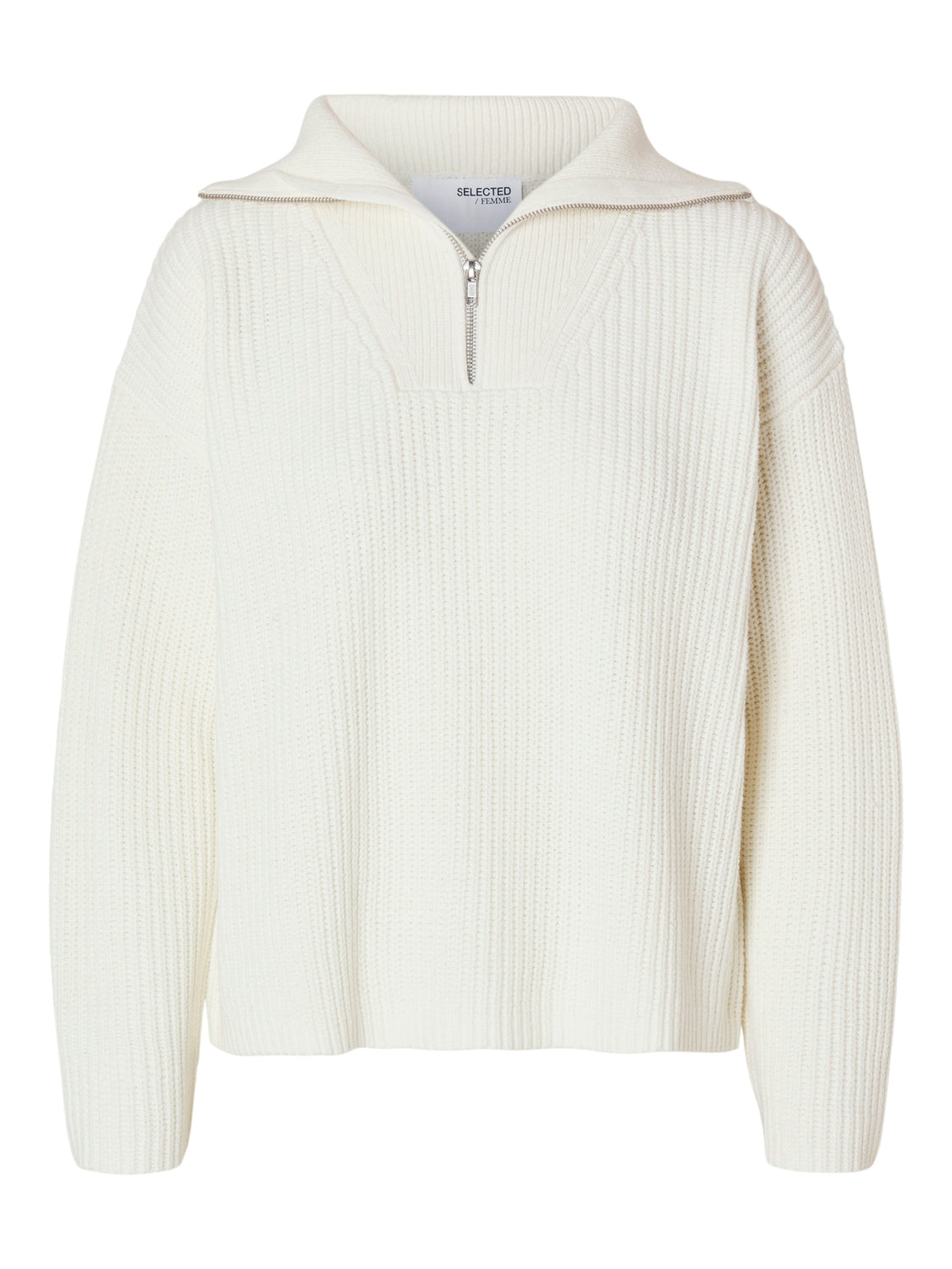 SLFBLOOMIE LS KNIT HALF ZIP