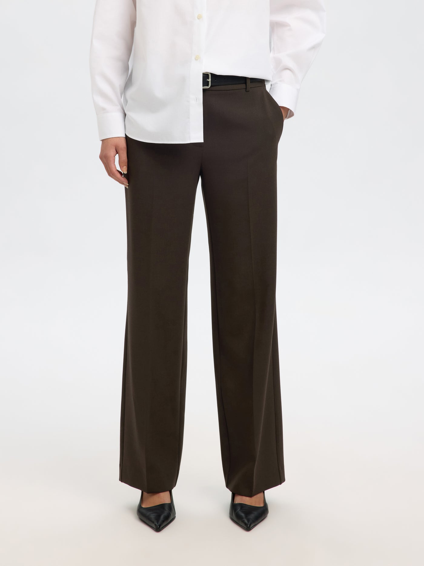 Slfrita Mw Wide Pant Mel