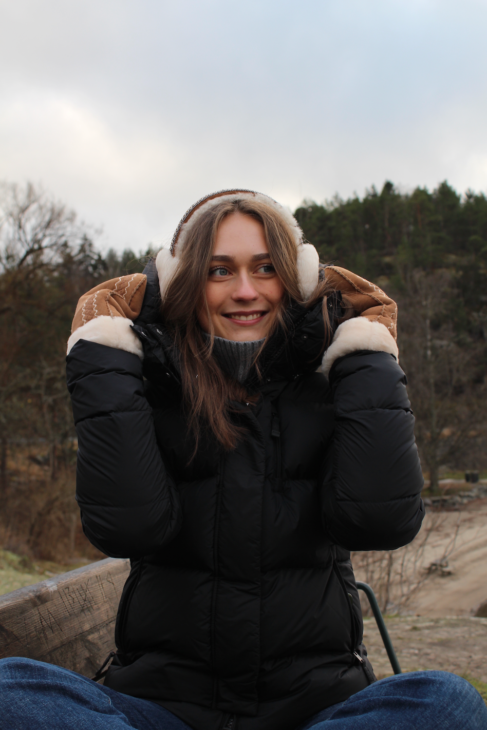 W Tasman Sheepskin Earmuff