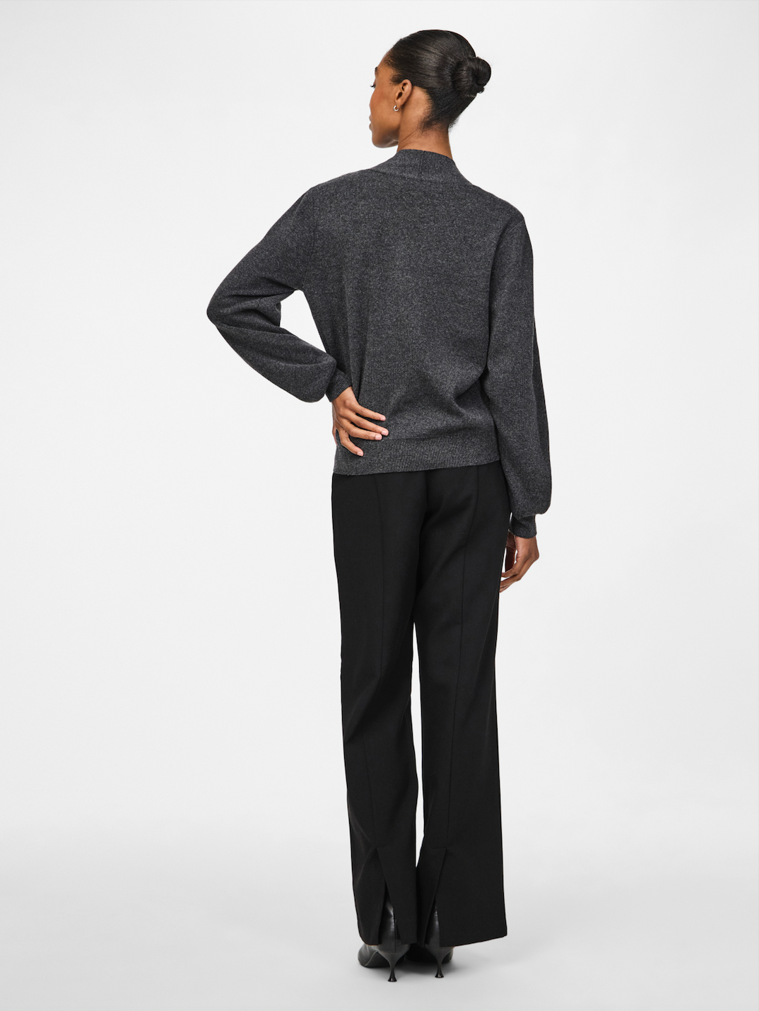 YASASSI LS BOW KNIT PULLOVER