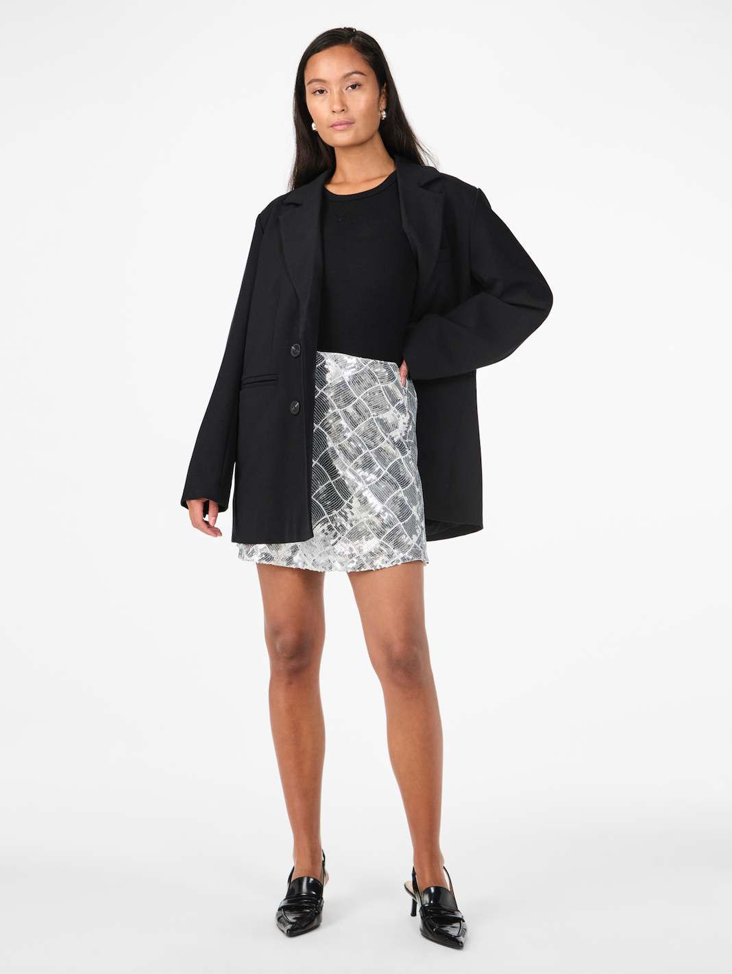 YASCHEKKA HW SEQUIN MINI SKIRT