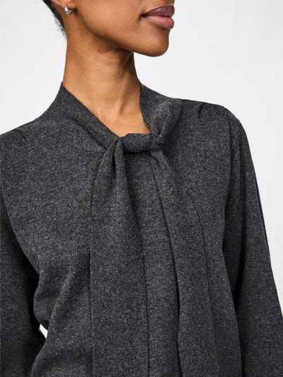 YASASSI LS BOW KNIT PULLOVER