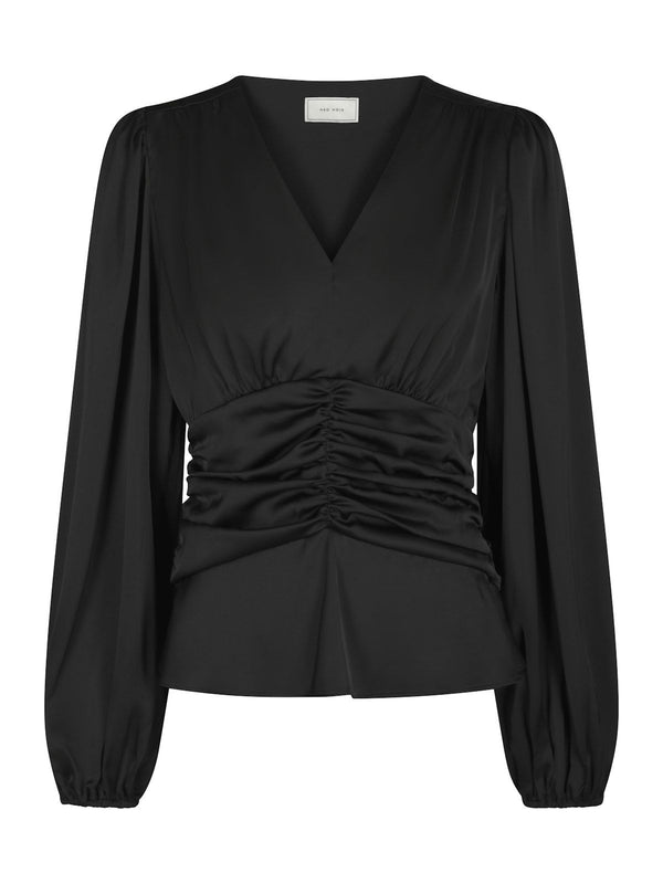 Pascal Drapy Satin Blouse
