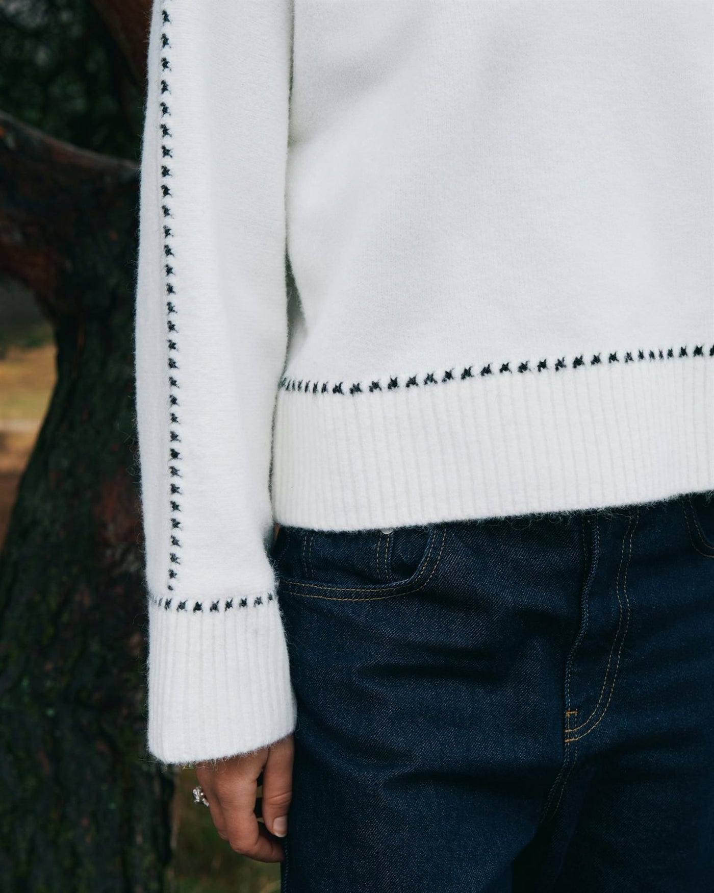 Roeme knit stitch blouse