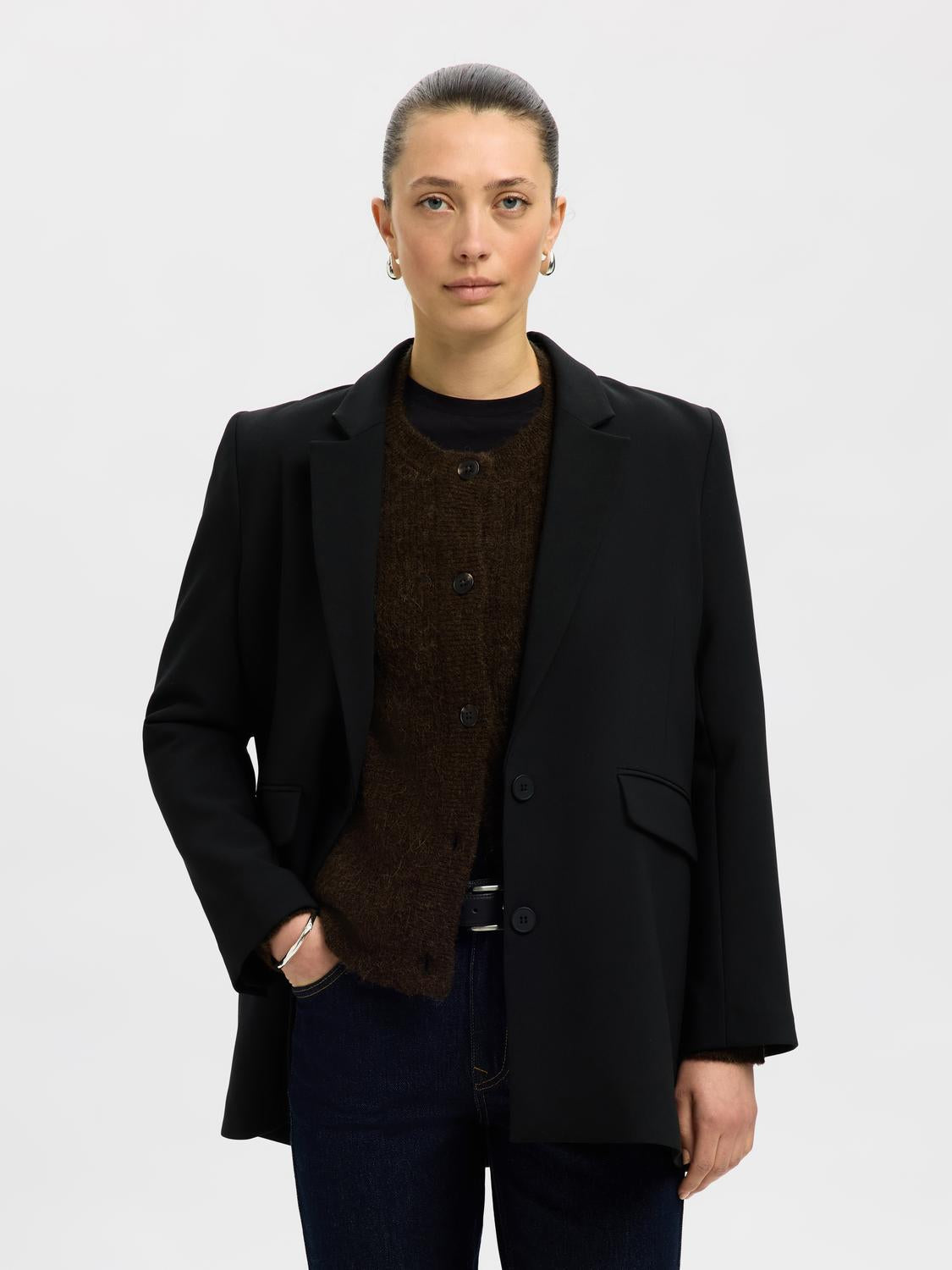 Slflulu LS Knit Short Cardigan