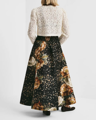 Taffeta Maxi Skirt