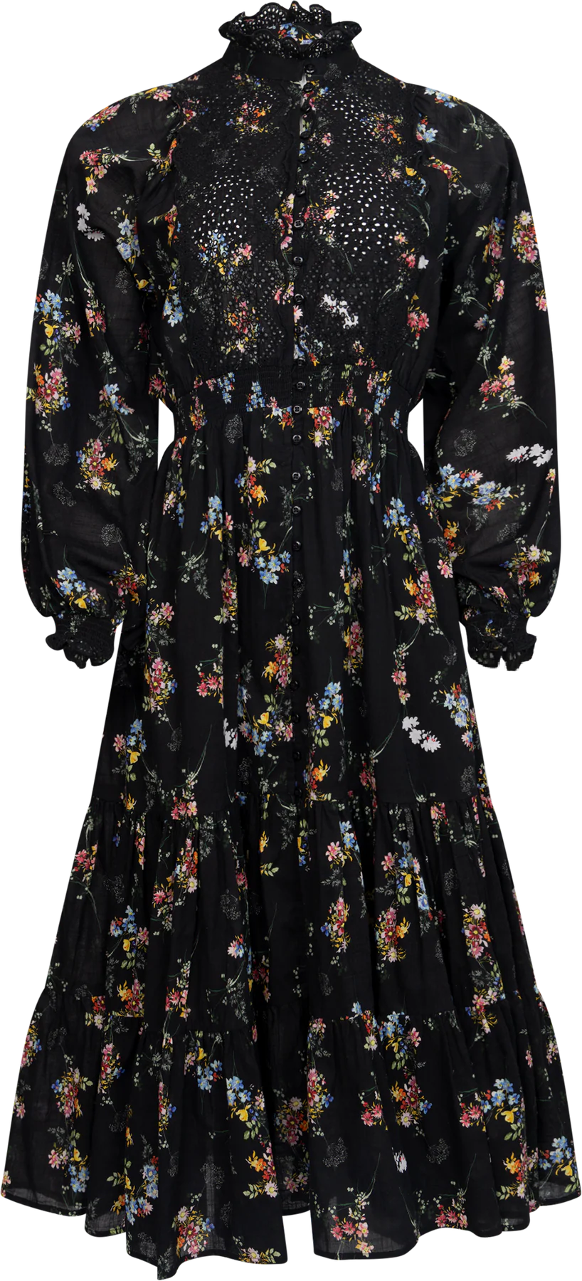 Cotton Slub Midi Dress