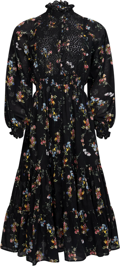 Cotton Slub Midi Dress