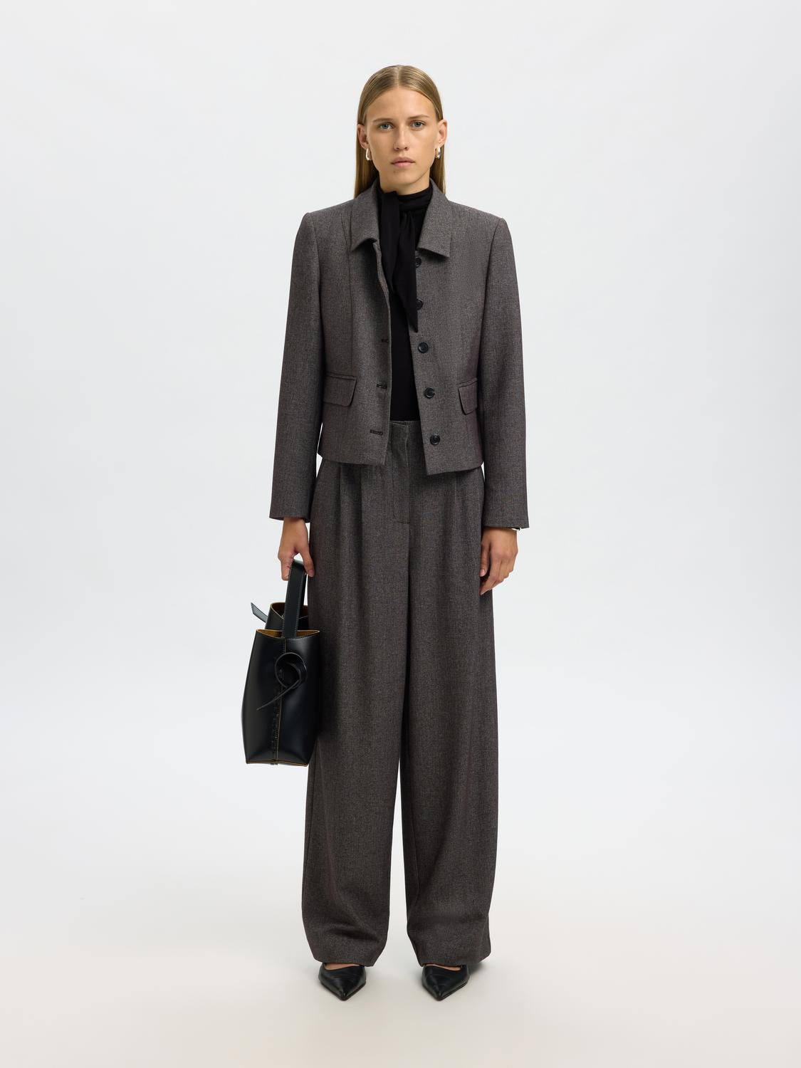 Slflina Lano Ls High Neck Top