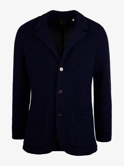 Blazer Knitted Textured Merino Wool