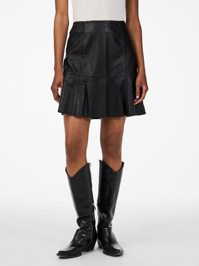Yascolly Mw Naplon Leather Skirt