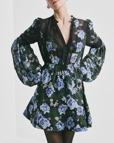 Georgette V-Neck Dress