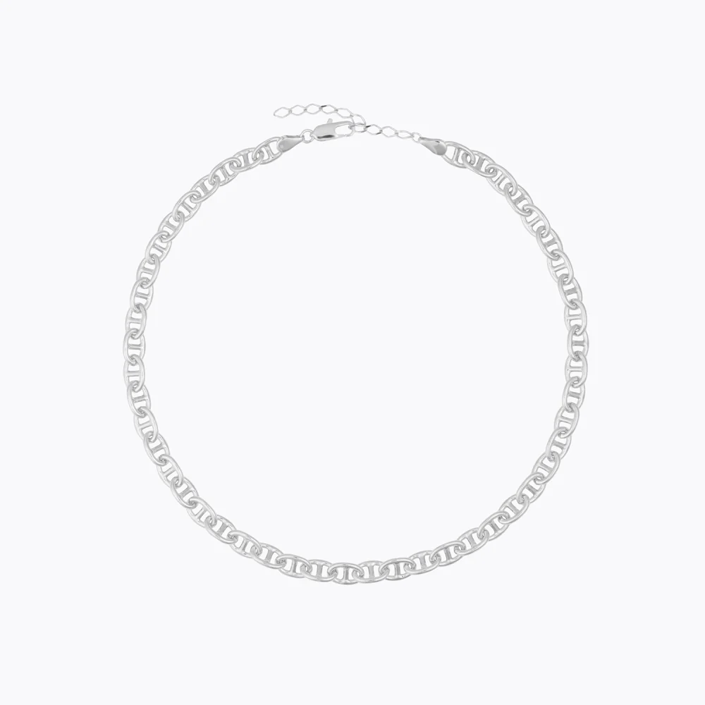 Betty Chain Necklace Rhodium
