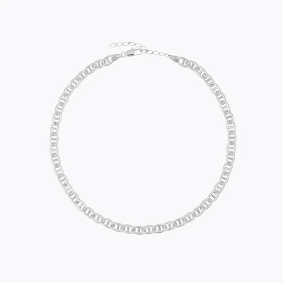 Betty Chain Necklace Rhodium