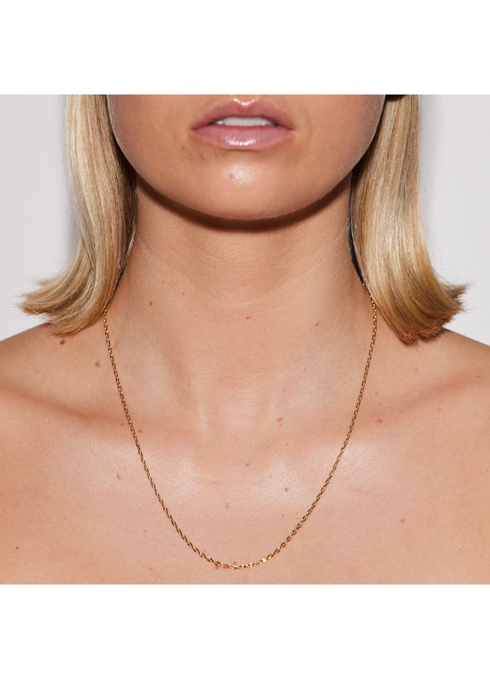 Gold necklace 50 cm