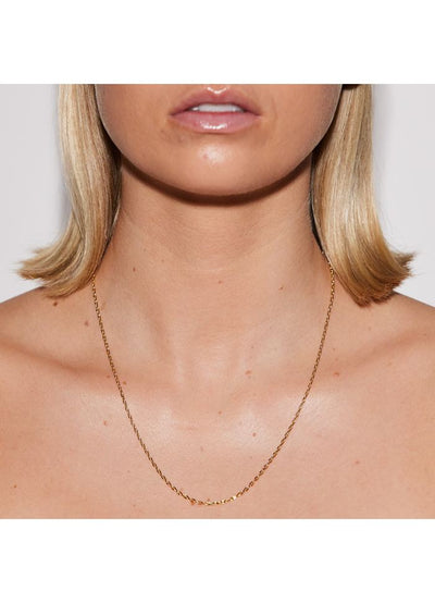 Gold necklace 50 cm