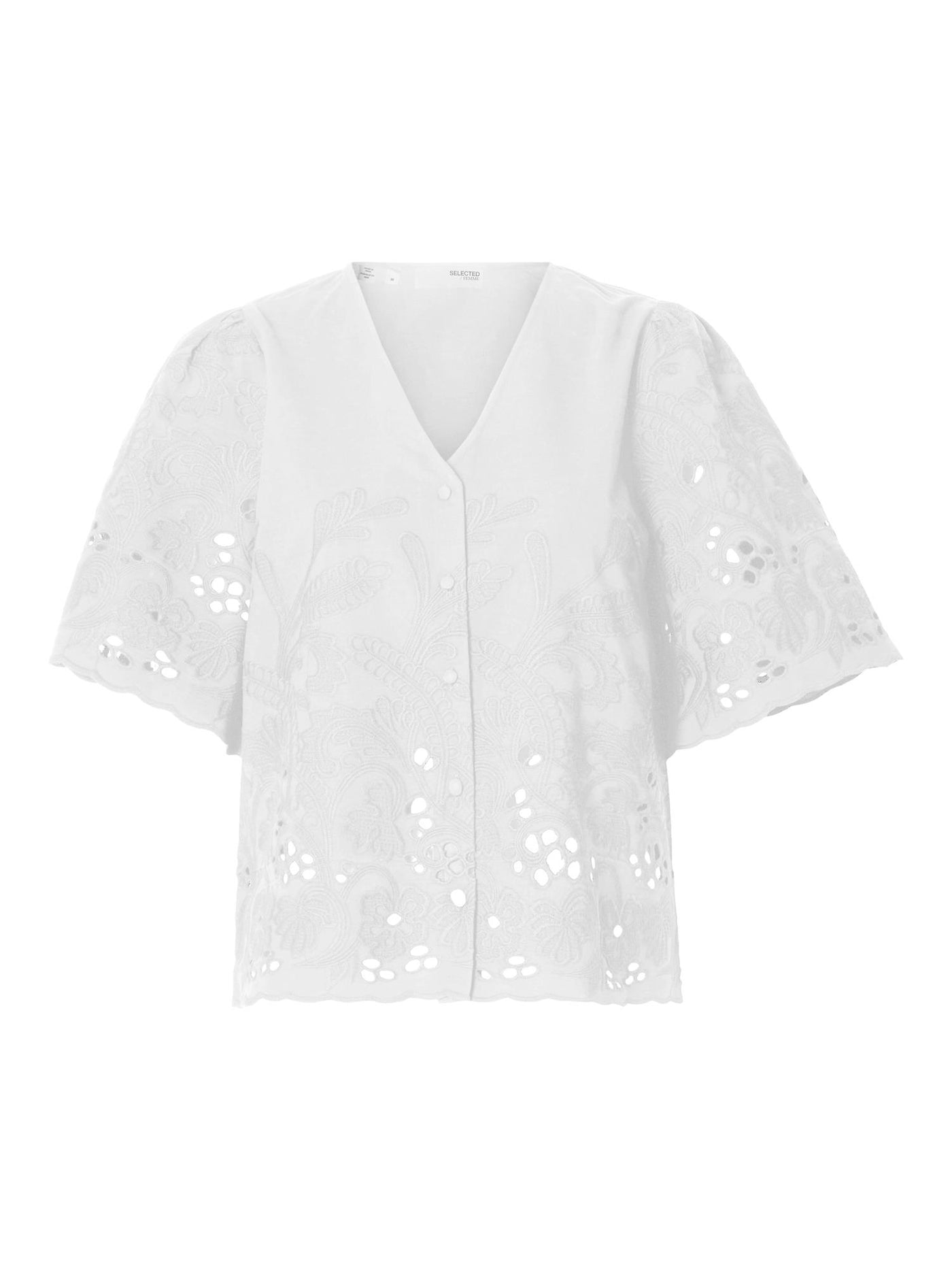 Slfdahlia ss broderi shirt