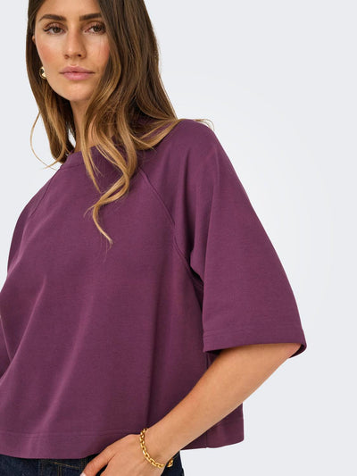 Onldasie 2/4 O-Neck Raglan Ub Cs Swt