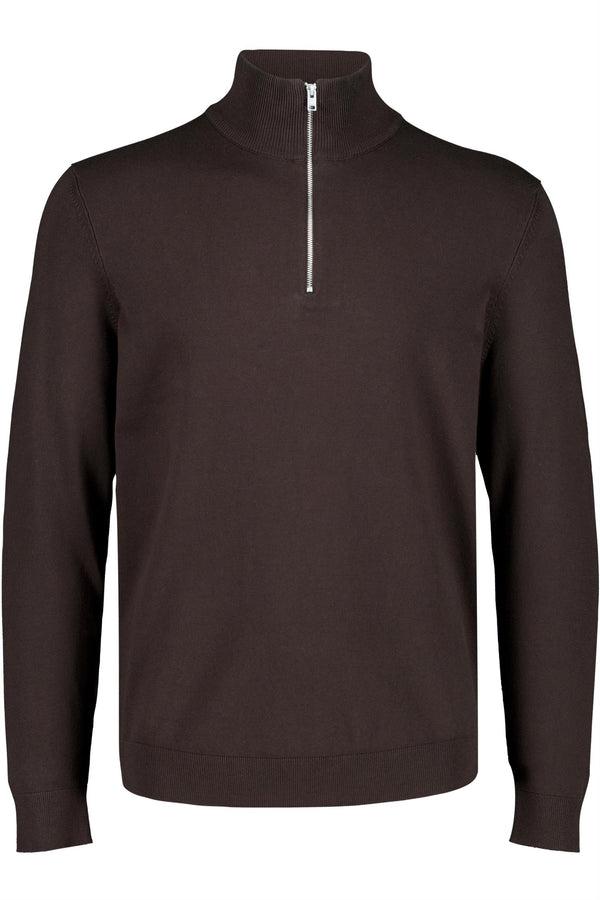 Soft Viscose Blend Half Zip Sweater