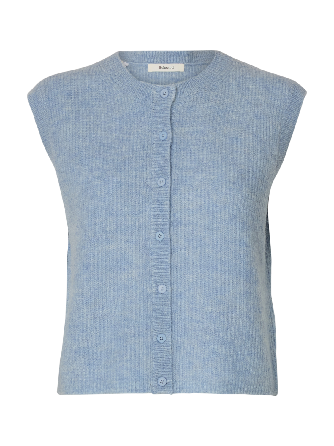 Slflulu Sl Button O-Neck Vest