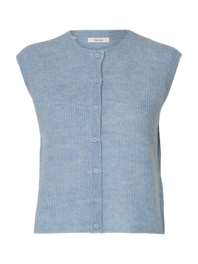 Slflulu Sl Button O-Neck Vest
