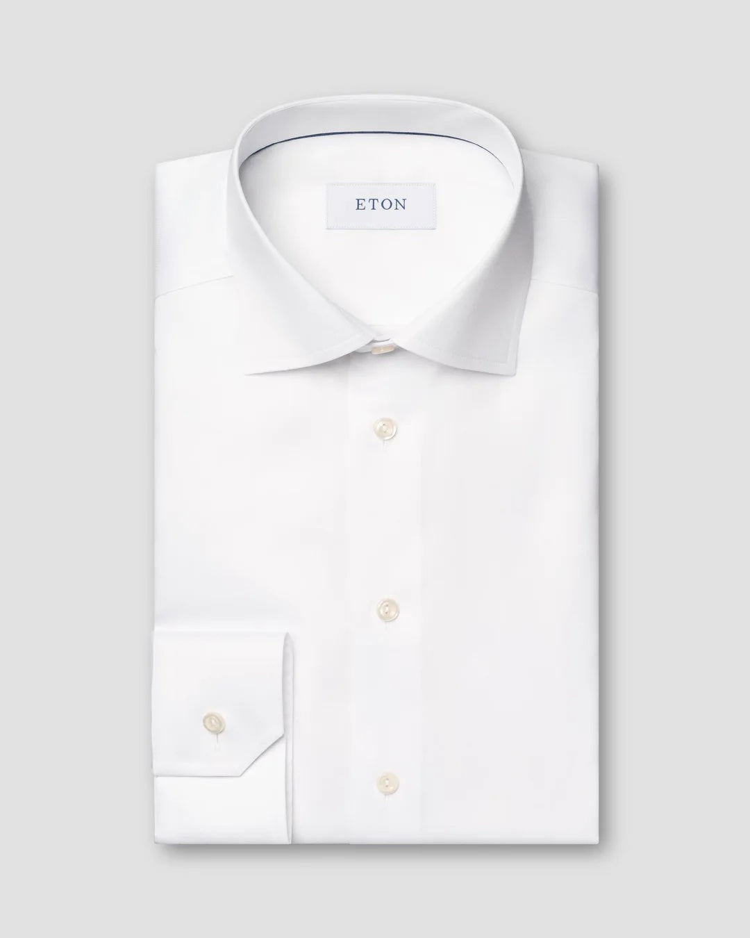 White Signature Twill Shirt - Slim Fit