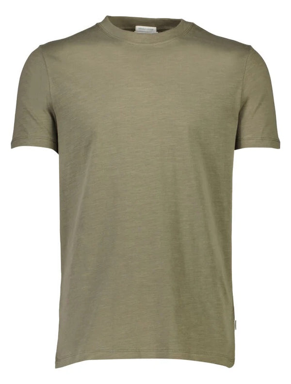 Organic slub yarn o-neck