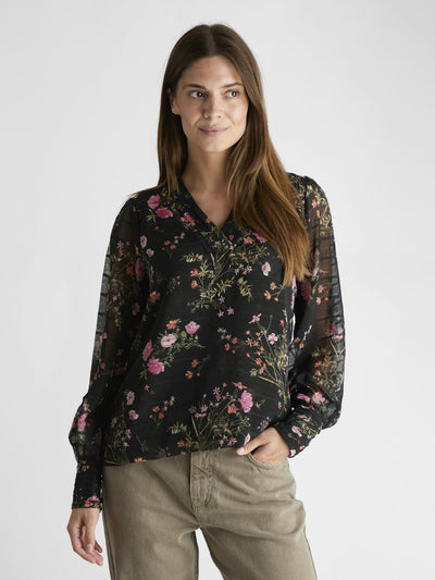 Mahra Flower Print Blouse