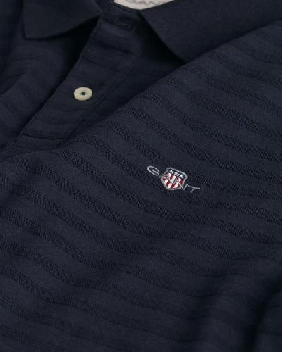 Texture stripe polo