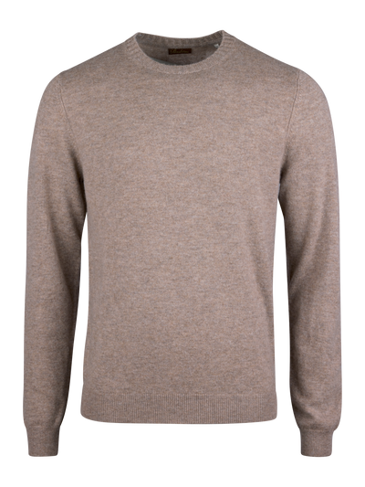 Sweater Knitted Crew Neck Cashmere