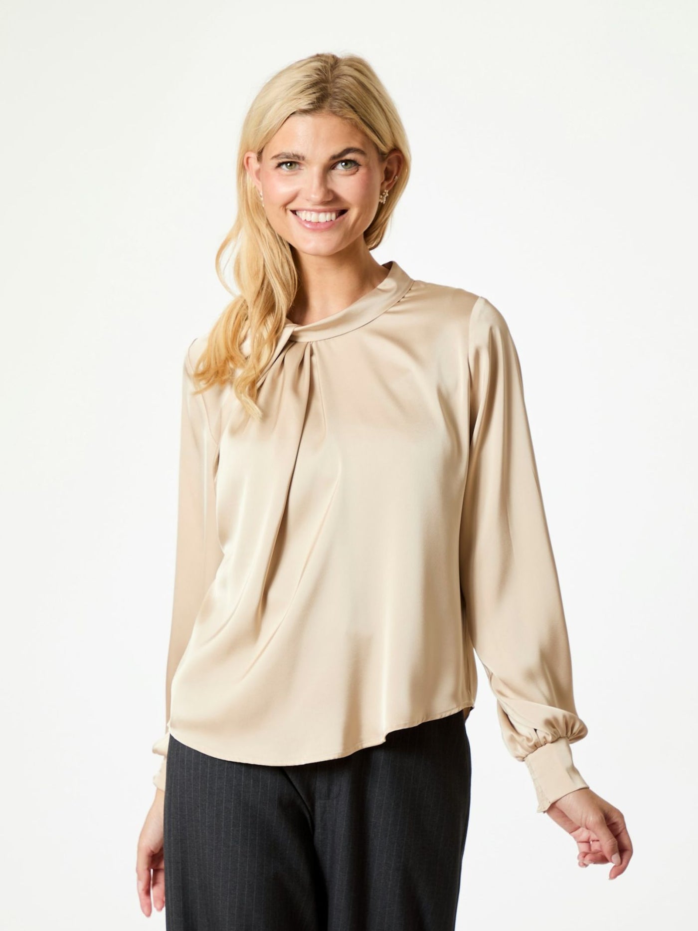 Fairy Drapy satin blouse