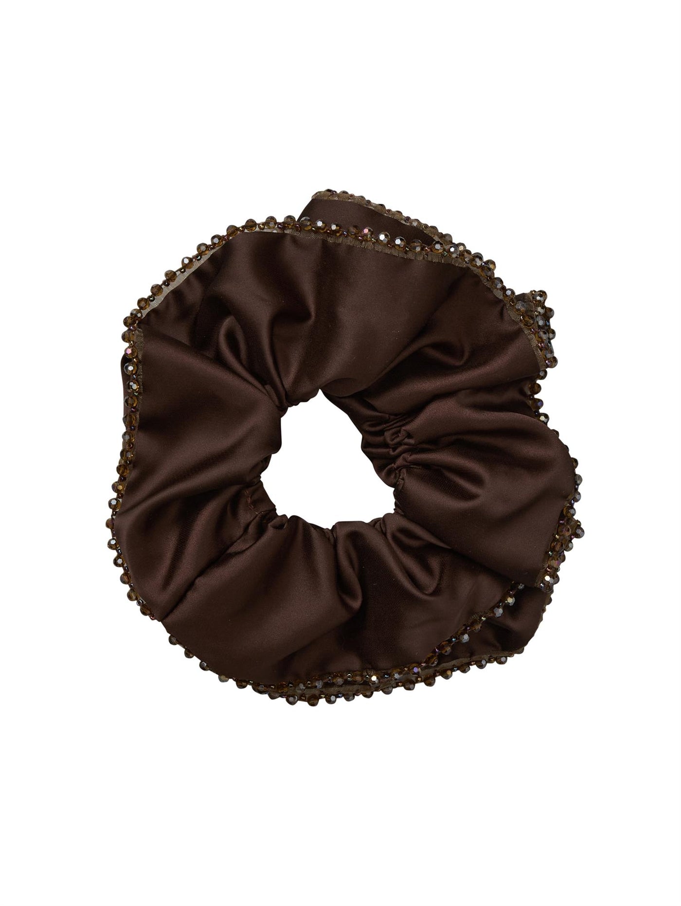 Luster bead scrunchie