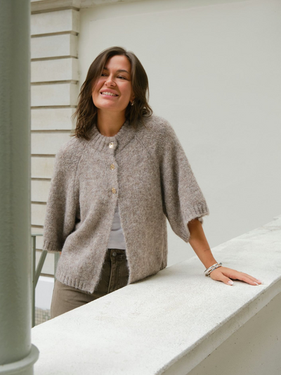 Benuta fluffy knit cardigan
