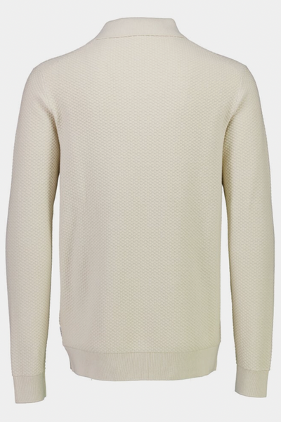 Structure knit w collar