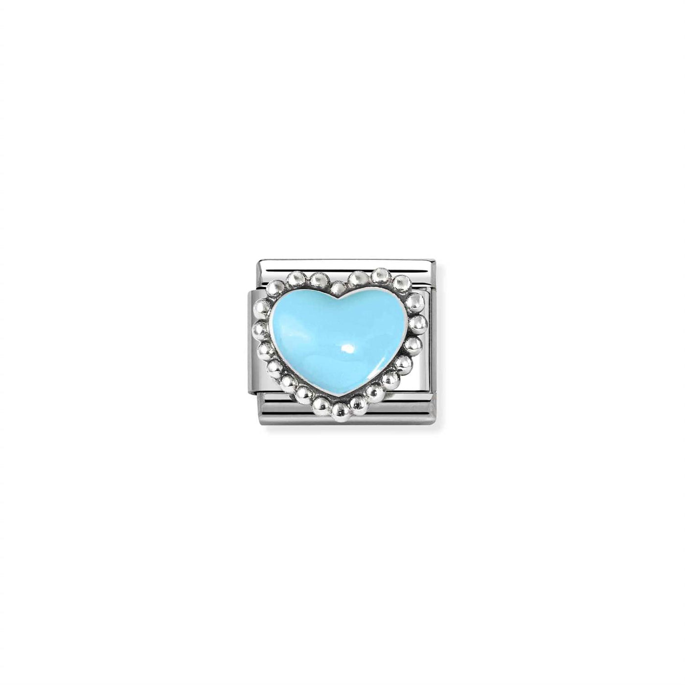 Pastel Blue Raised Heart