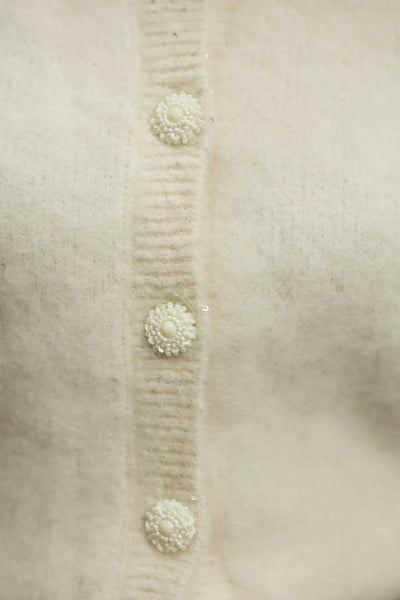 Hairy Knit Puffer Jacket