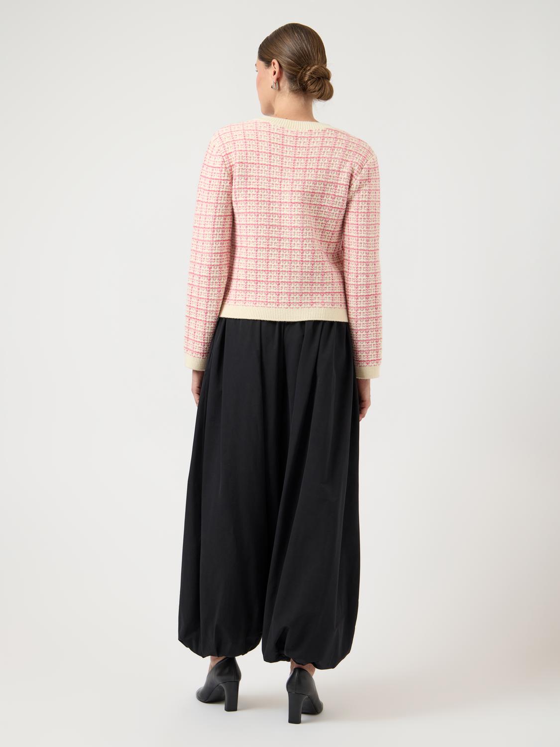 Yaslivia Ls Short Knit Cardigan