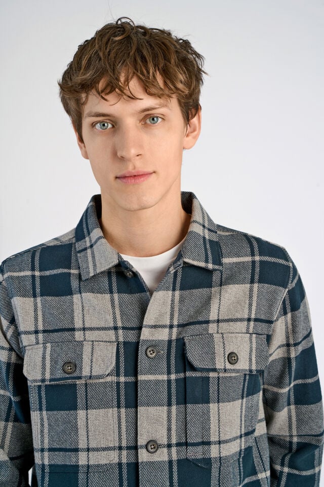 Checked overshirt