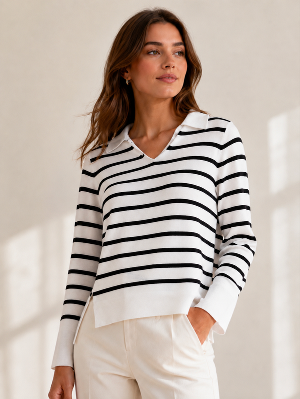 Gina Stripe Pullover